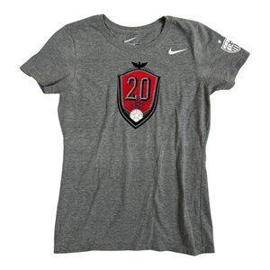 Nike Abby Wambach USA Soccer T Shirt Womens Size Medium Grey Slim Fit